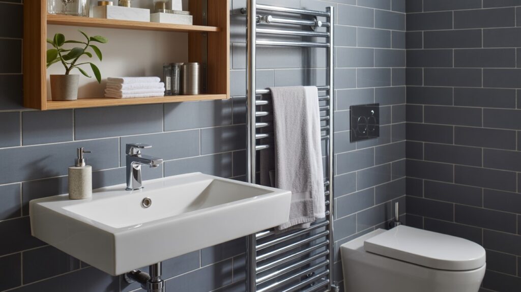 byta golvbrunn toalettstol takdusch