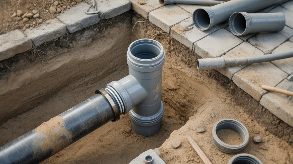 byte rorledningar bilning avloppsror