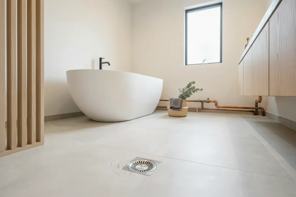 renovering av badrumsr r och golvbrunn i villa i v llingby